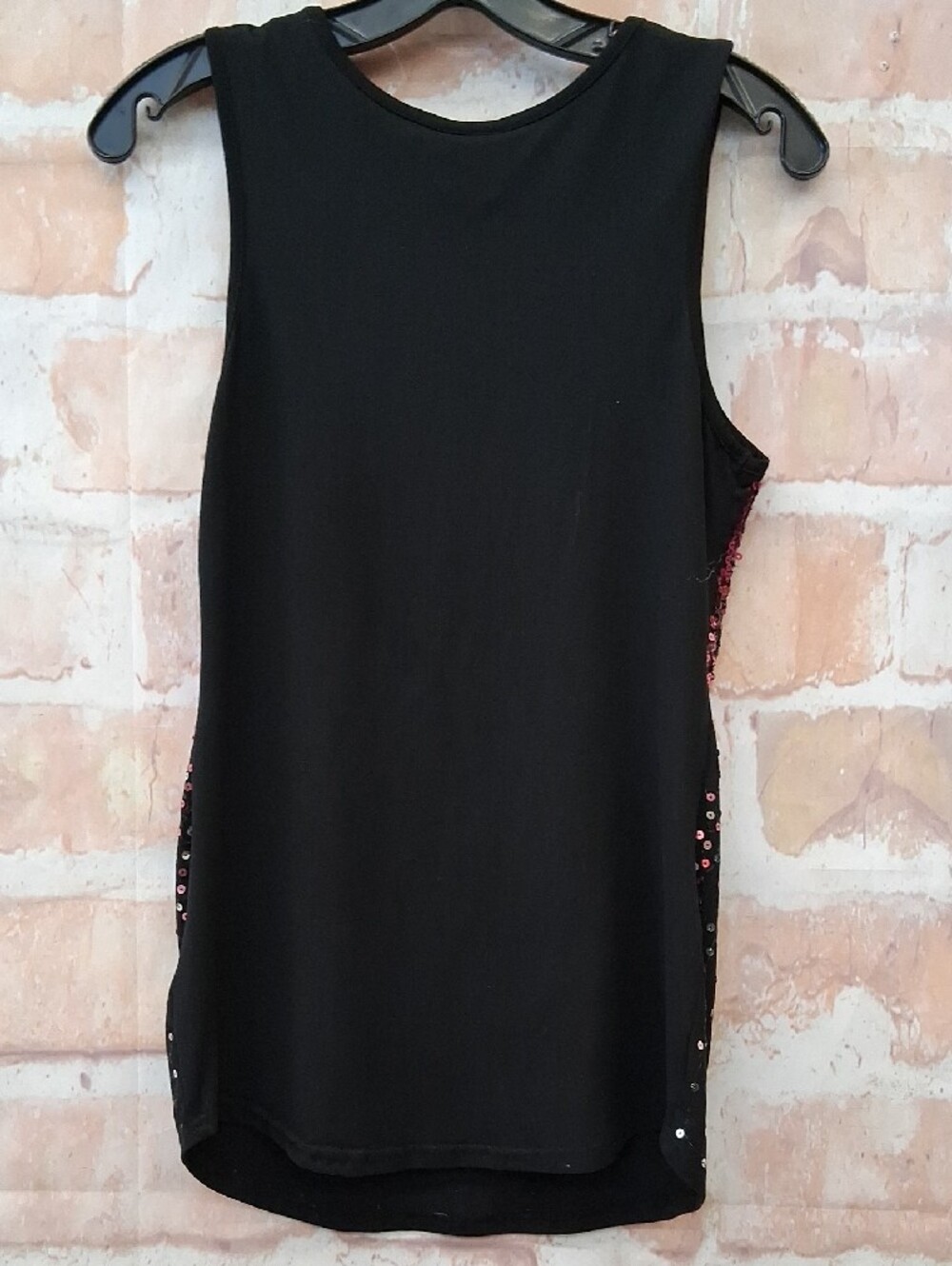 Rue21 Black Tank with Fuchsia Sequin Ombre - Picture 5 of 7